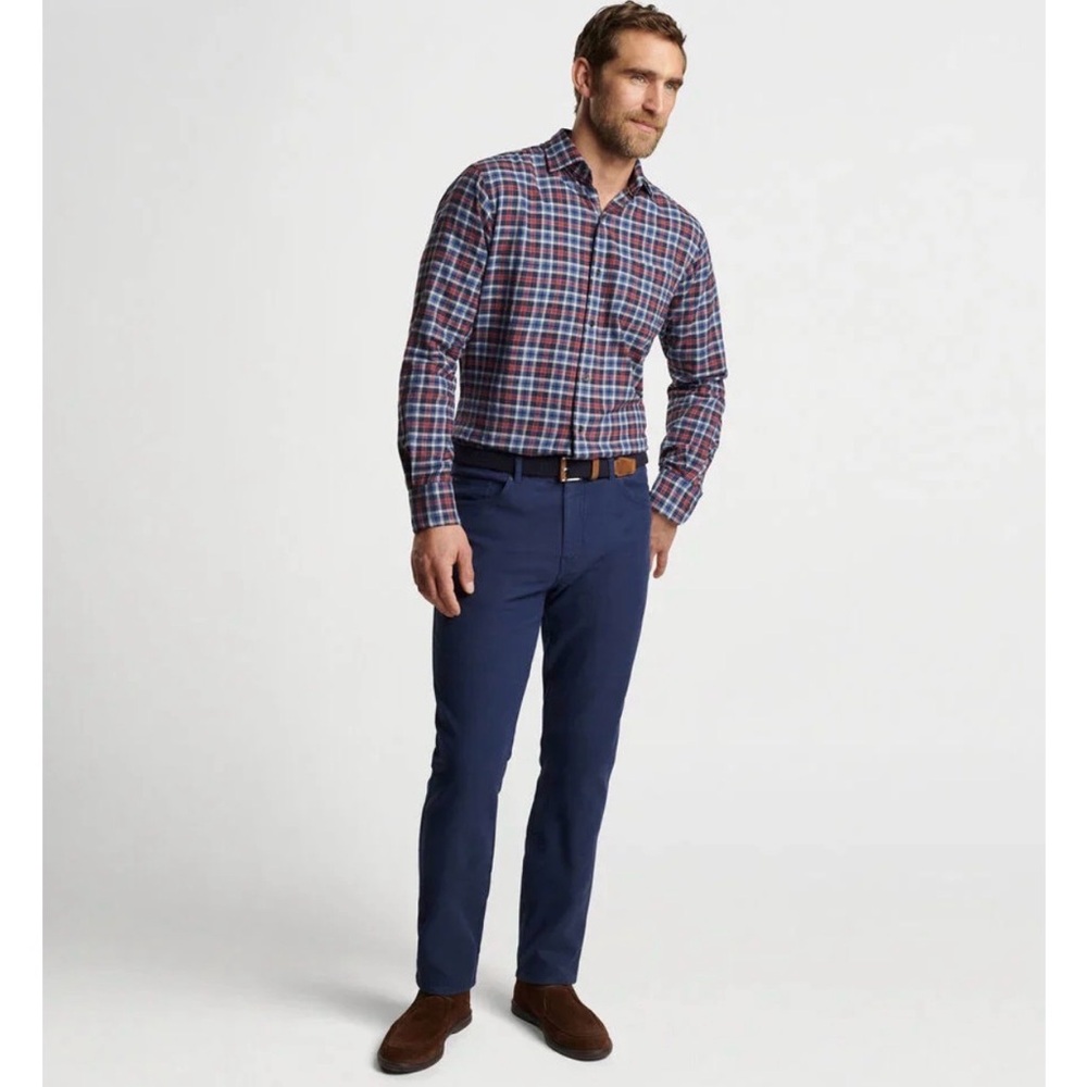 NWT PETER MILLAR GANDER COTTON SPORT SHIRT XXL